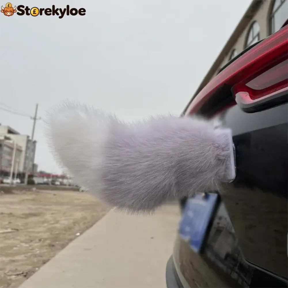 ⏳limited-time 🚗🐾 Remote Control Electric Car Tail – Make Your Car Stand Out - Gray-White