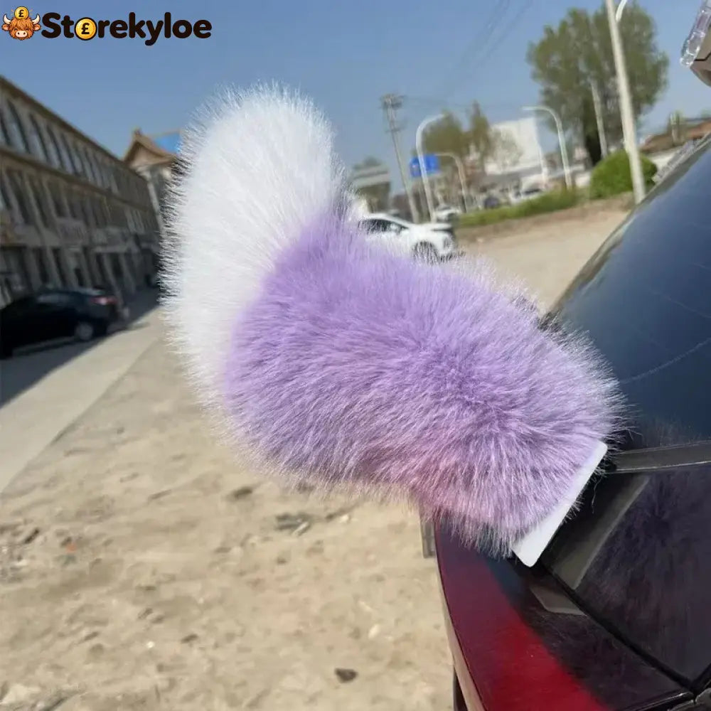 ⏳limited-time 🚗🐾 Remote Control Electric Car Tail – Make Your Car Stand Out - Purple-White