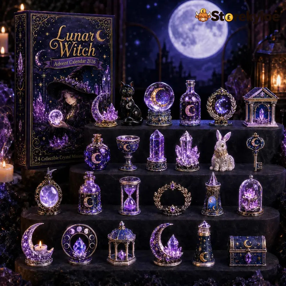 🏆Limited Time Sale 49% OFF🎄🔮Lunar Witch Advent Calendar 2026 – 24 Enchanted Crystal Miniatures for a Magical Moonlit