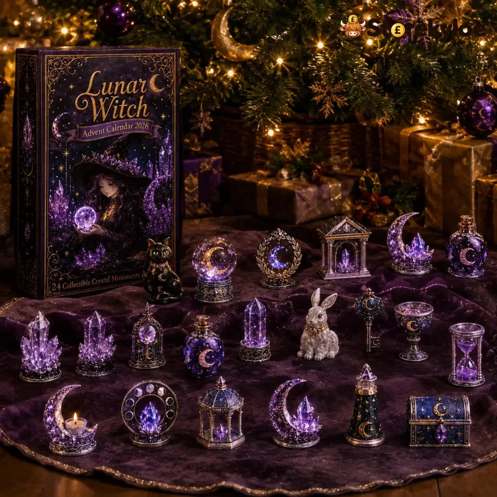 🏆Limited Time Sale 49% OFF🎄🔮Lunar Witch Advent Calendar 2026 – 24 Enchanted Crystal Miniatures for a Magical Moonlit