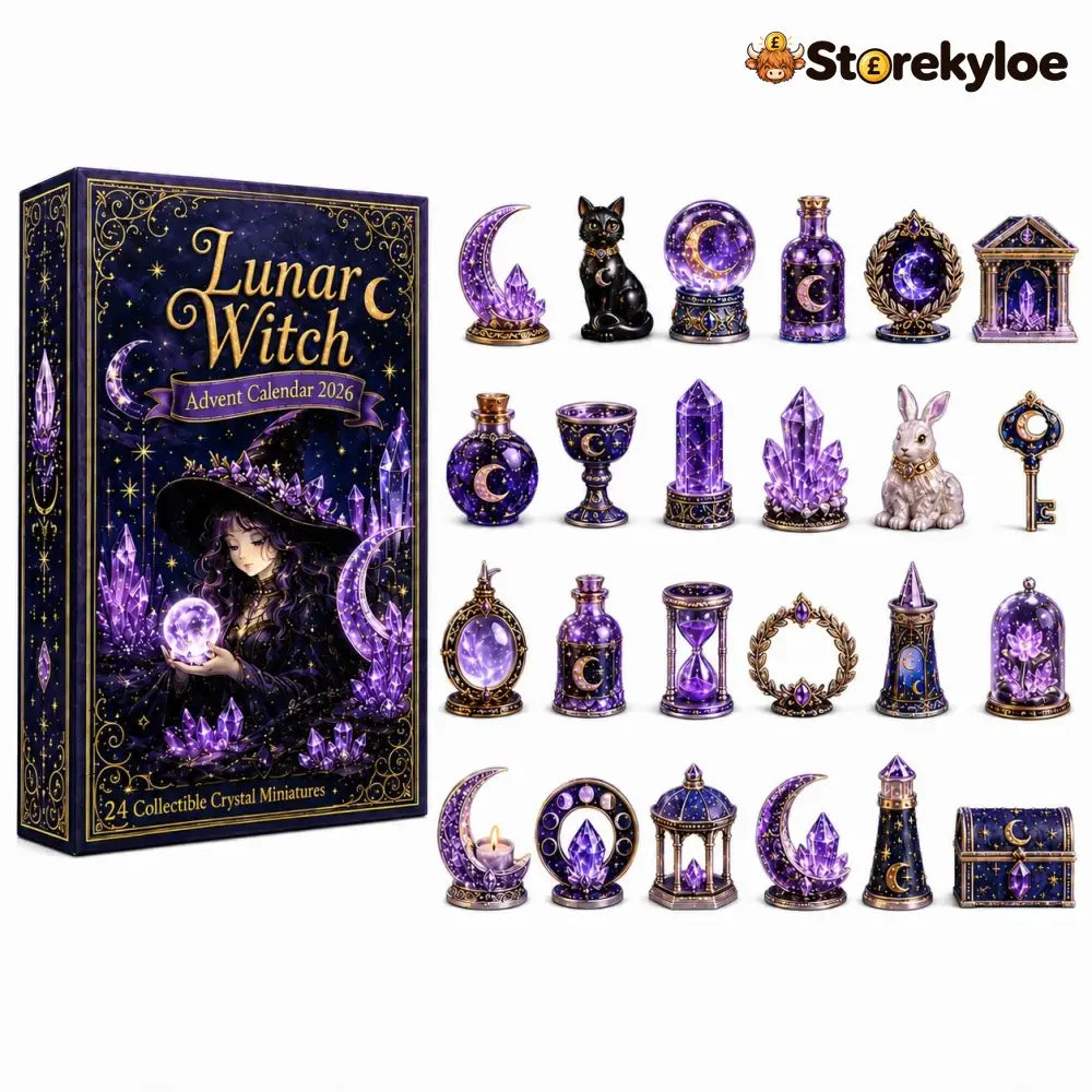 🏆Limited Time Sale 49% OFF🎄🔮Lunar Witch Advent Calendar 2026 – 24 Enchanted Crystal Miniatures for a Magical Moonlit