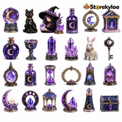 🏆Limited Time Sale 49% OFF🎄🔮Lunar Witch Advent Calendar 2026 – 24 Enchanted Crystal Miniatures for a Magical Moonlit