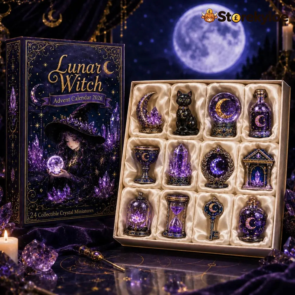 🏆Limited Time Sale 49% OFF🎄🔮Lunar Witch Advent Calendar 2026 – 24 Enchanted Crystal Miniatures for a Magical Moonlit