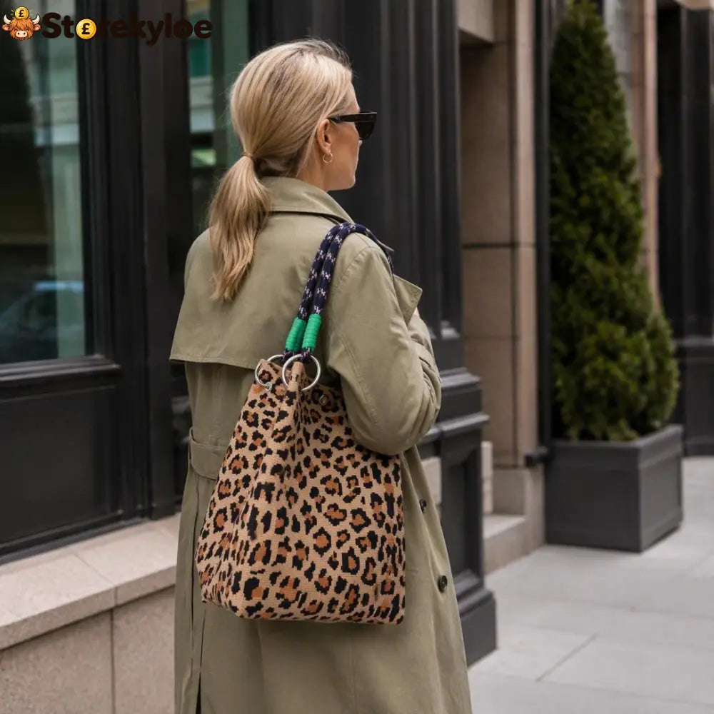 🏆👜 Limited-Time Sale: 50% OFF 🌴 Boho Leopard Woven Tote Bag | Stylish Daily Handbag - ?Hot products