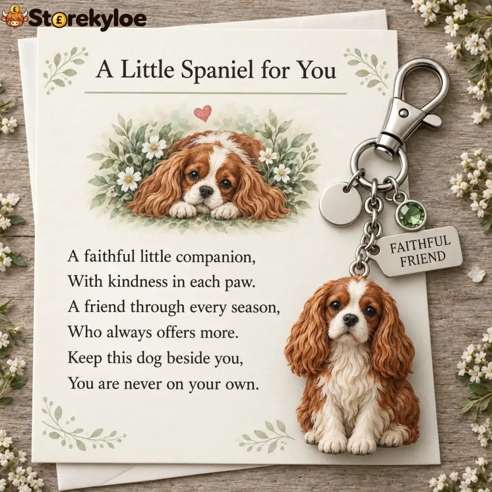 🎁 Little Woodland Animal Keyring & Poem Card Collection - Hound