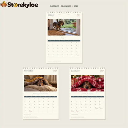 🔥Long Dog Short Patience - 2027 A4 Wall Calendar