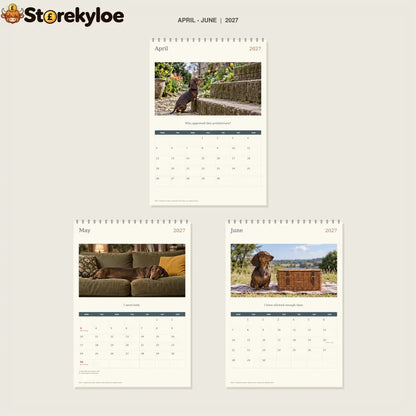 🔥Long Dog Short Patience - 2027 A4 Wall Calendar