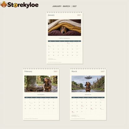 🔥Long Dog Short Patience - 2027 A4 Wall Calendar