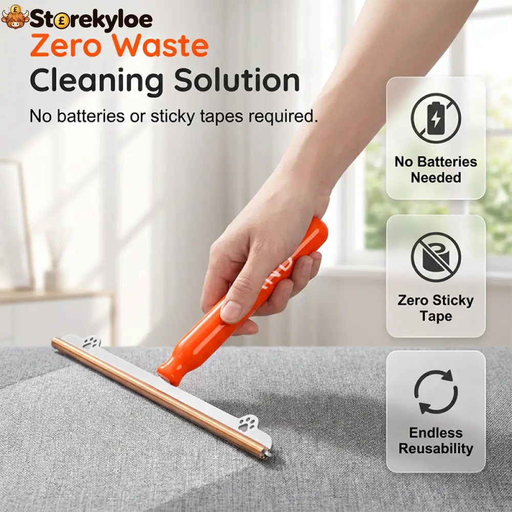 Long-Handled Pet Hair Remover for Carpets