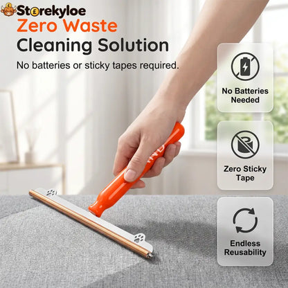 Long-Handled Pet Hair Remover for Carpets