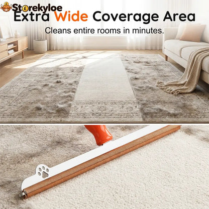 Long-Handled Pet Hair Remover for Carpets