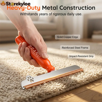 Long-Handled Pet Hair Remover for Carpets