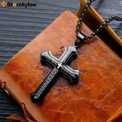 ✝️ Lord’s Prayer Cross Necklace