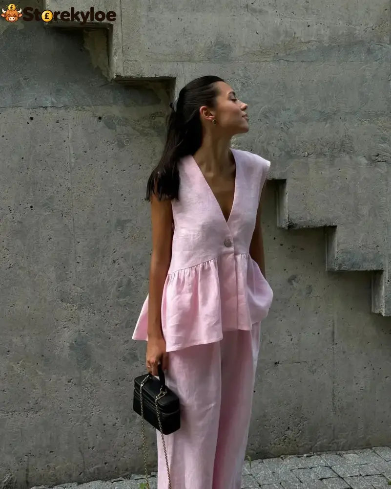 Luna Luxe suit - Pink / S