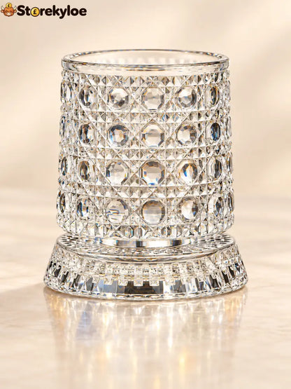 🍸Luxury 360° Spinning Crystal Glass - Dior pattern