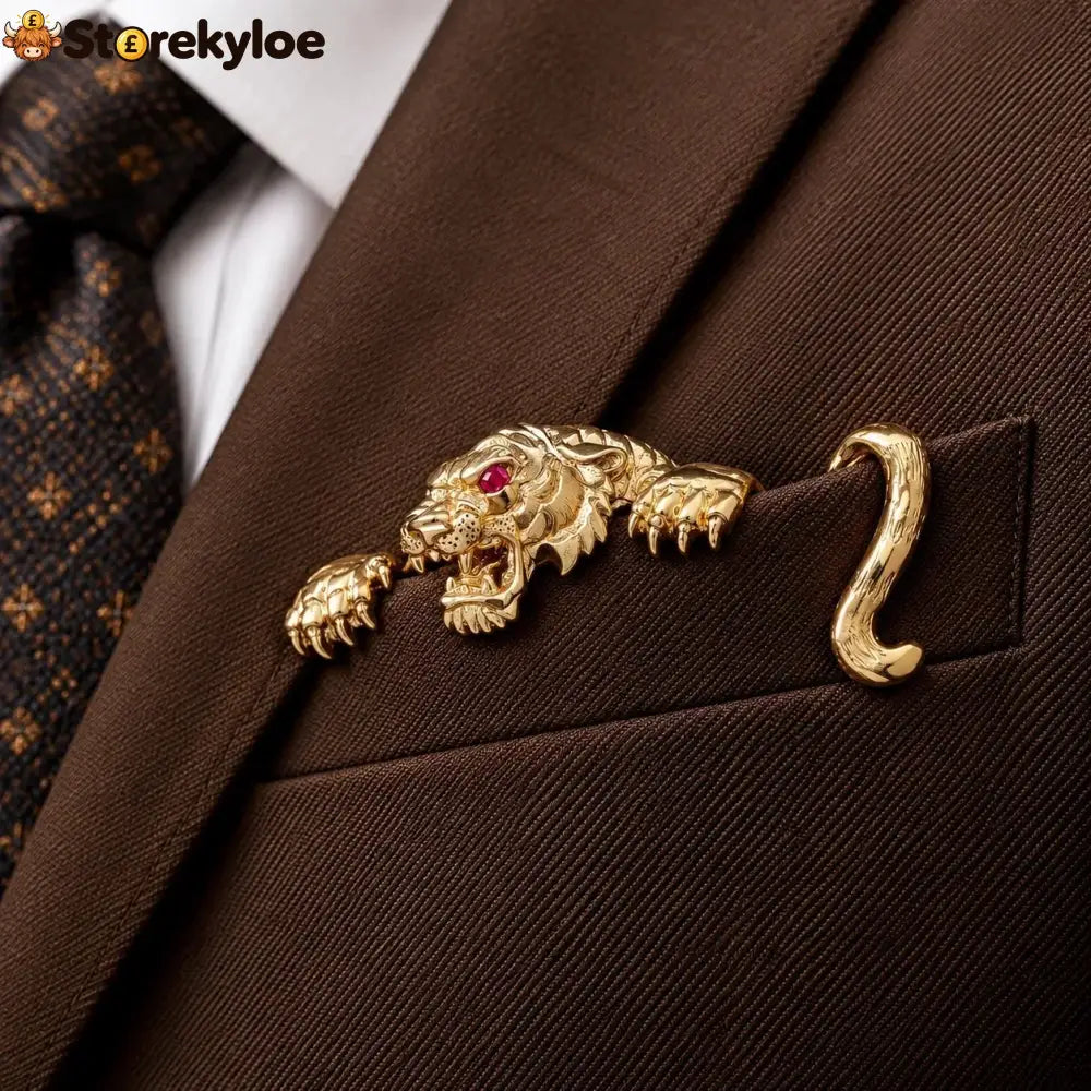 ✨ Luxury Sculpted Animal Brooch – Premium Statement Piece for Suits & Blazers