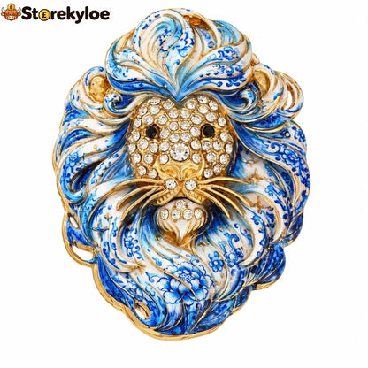 Luxury Zodiac Enamel Brooch – Turn a Simple Blazer into a Statement ✨ - ♌ Leo / Silver