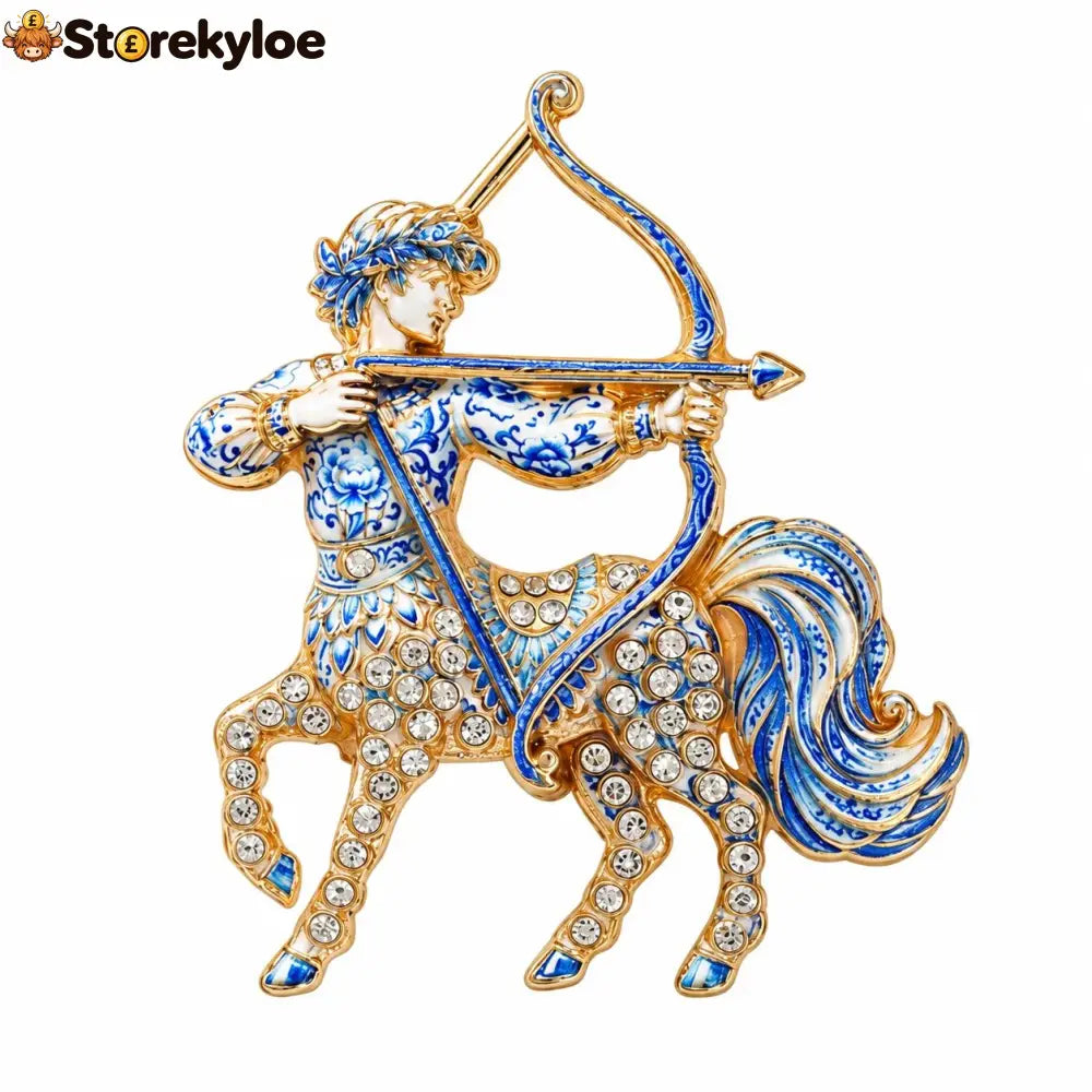 Luxury Zodiac Enamel Brooch – Turn a Simple Blazer into a Statement ✨ - ♐ Sagittarius / Silver