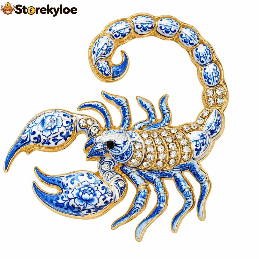 Luxury Zodiac Enamel Brooch – Turn a Simple Blazer into a Statement ✨ - ♏ Scorpio / Silver