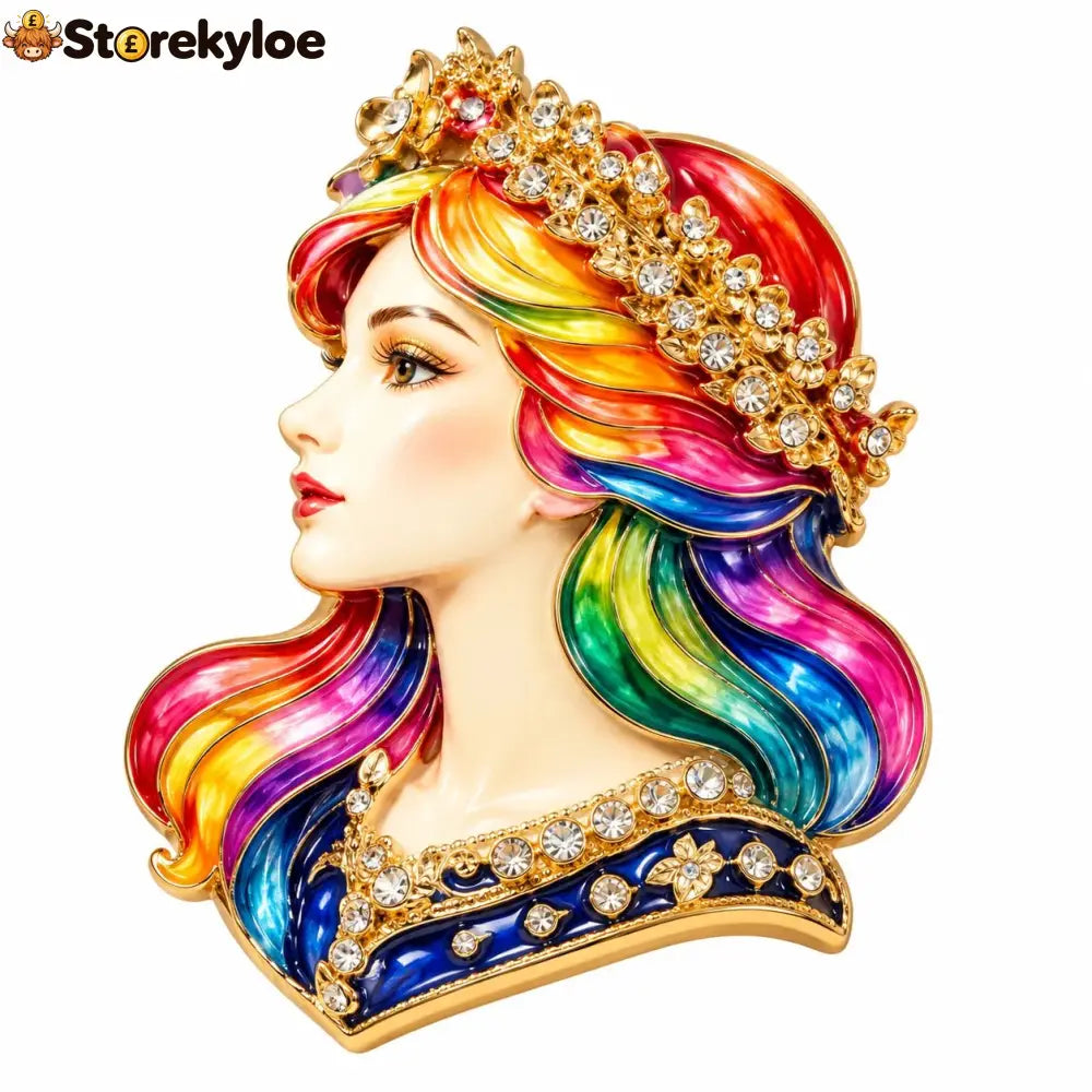 Luxury Zodiac Enamel Brooch – Turn a Simple Blazer into a Statement ✨ - ♍ Virgo / Rainbow