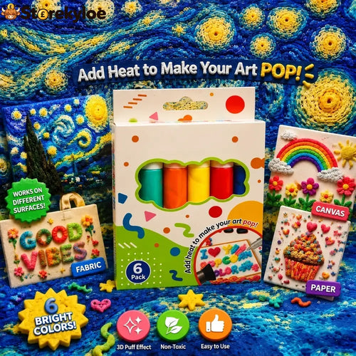 🥳🔮Magic Pen – Draw 3D with one stroke!🎄 DIY Bubble Popcorn Drawing Pens& Buy 1 Get 1 Free 🔥 - 6 colors*2 / green