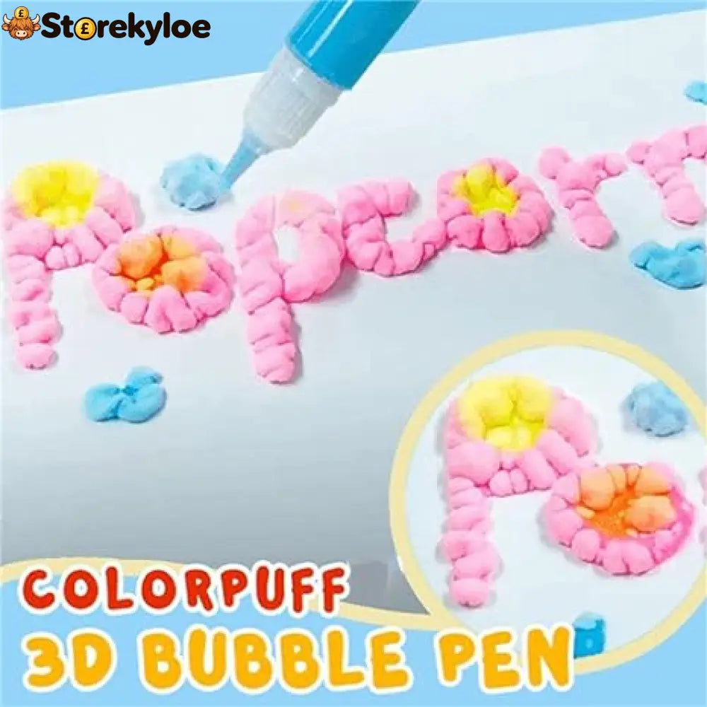 🥳🔮Magic Pen – Draw 3D with one stroke!🎄 DIY Bubble Popcorn Drawing Pens& Buy 1 Get 1 Free 🔥