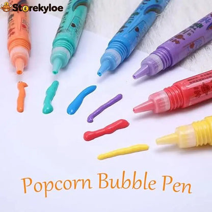 🥳🔮Magic Pen – Draw 3D with one stroke!🎄 DIY Bubble Popcorn Drawing Pens& Buy 1 Get 1 Free 🔥