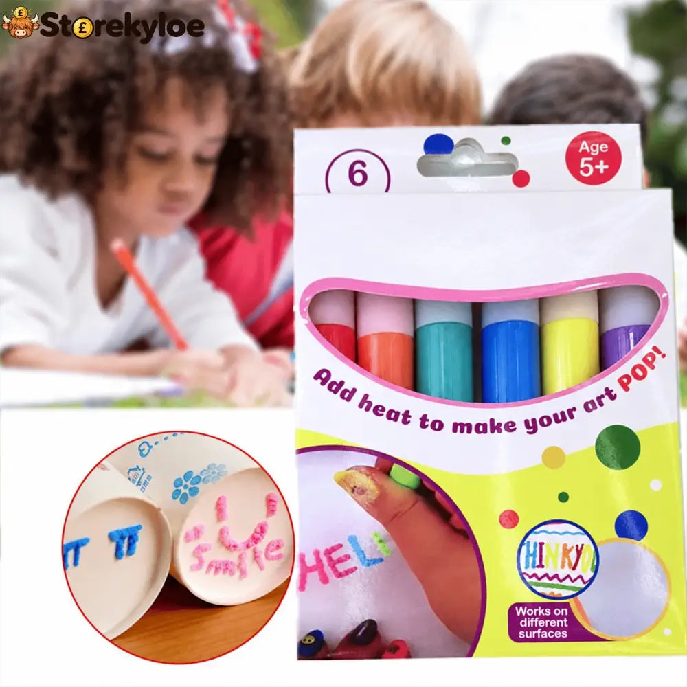 🥳🔮Magic Pen – Draw 3D with one stroke!🎄 DIY Bubble Popcorn Drawing Pens& Buy 1 Get 1 Free 🔥