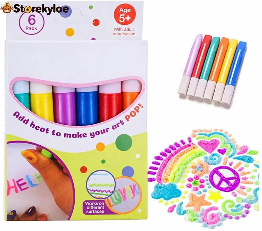 🥳🔮Magic Pen – Draw 3D with one stroke!🎄 DIY Bubble Popcorn Drawing Pens& Buy 1 Get 1 Free 🔥