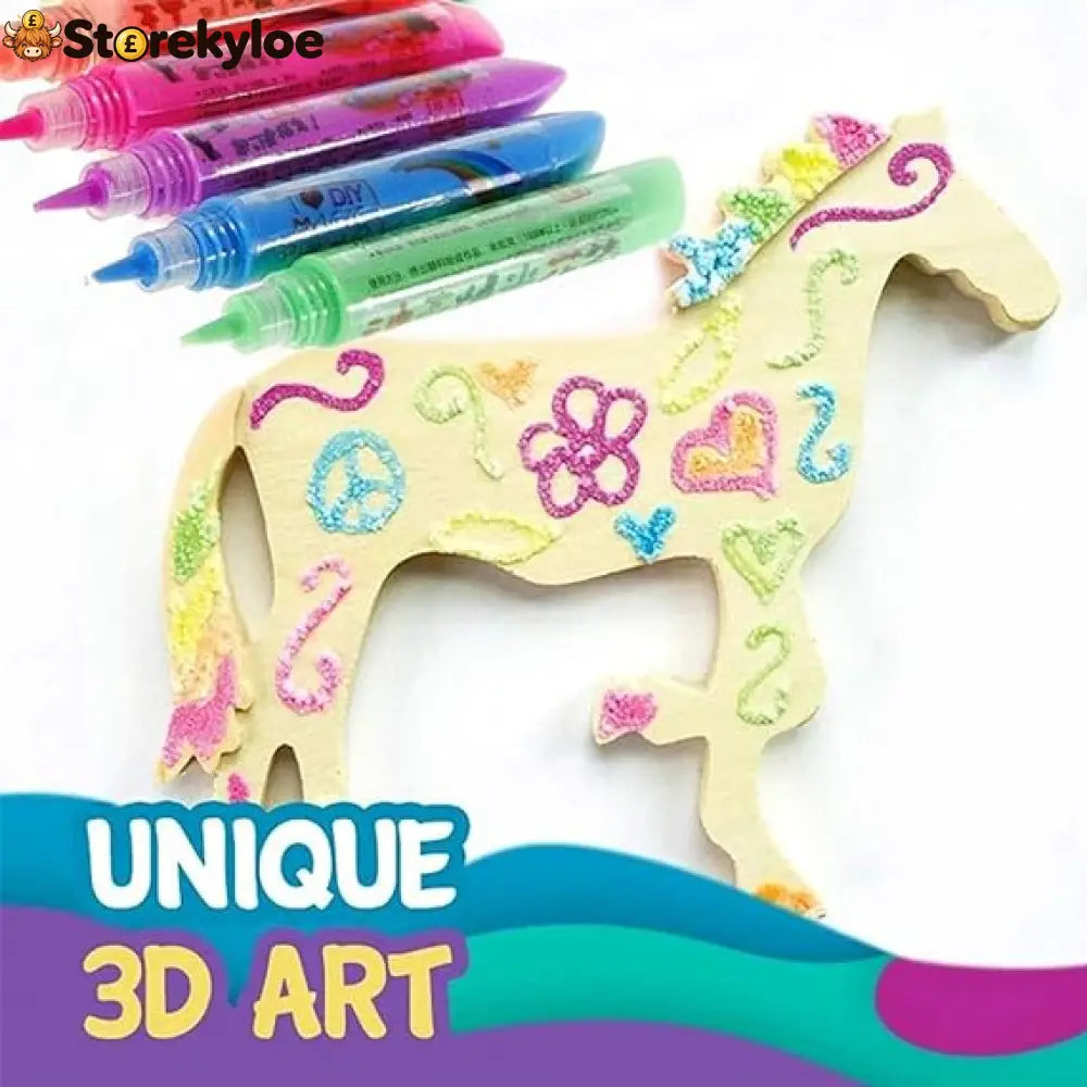 🥳🔮Magic Pen – Draw 3D with one stroke!🎄 DIY Bubble Popcorn Drawing Pens& Buy 1 Get 1 Free 🔥