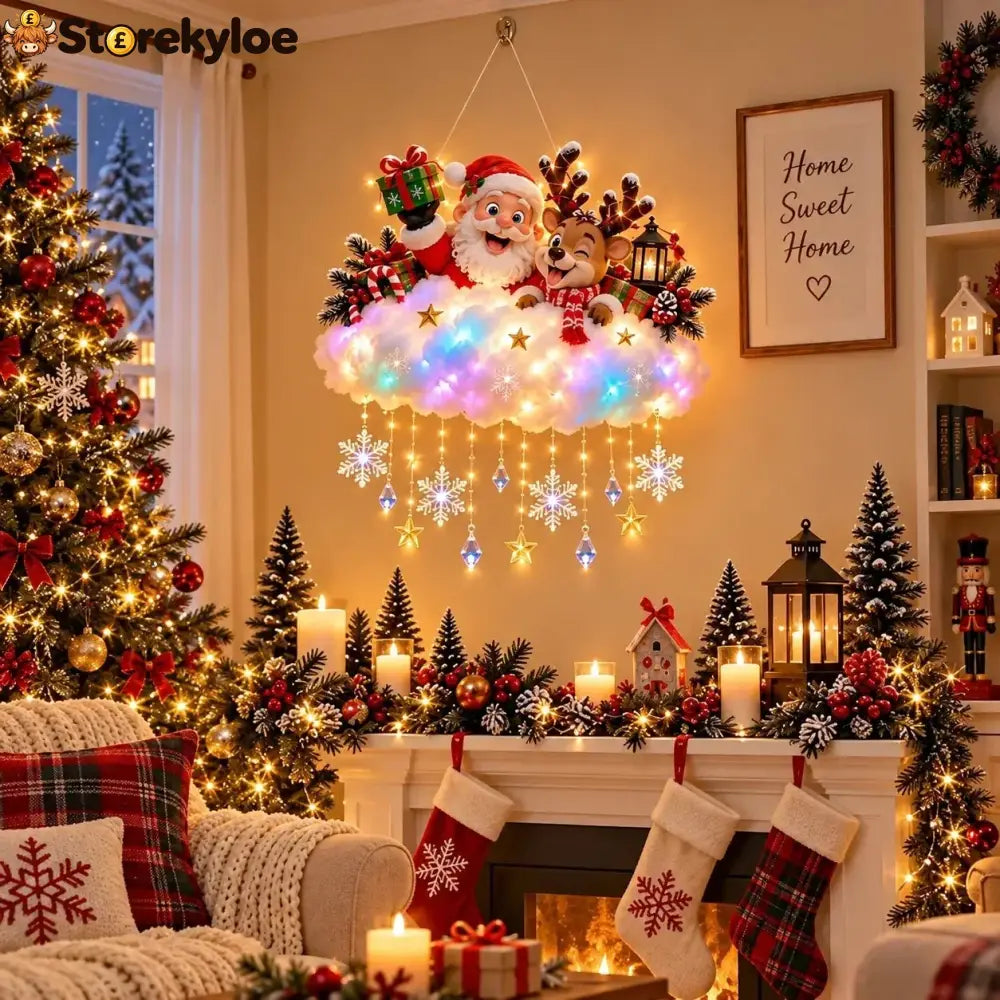 Magical Christmas Glow Cloud Wall Hanging