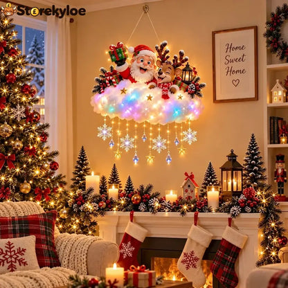 Magical Christmas Glow Cloud Wall Hanging
