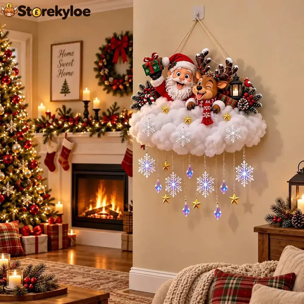 Magical Christmas Glow Cloud Wall Hanging