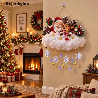 Magical Christmas Glow Cloud Wall Hanging