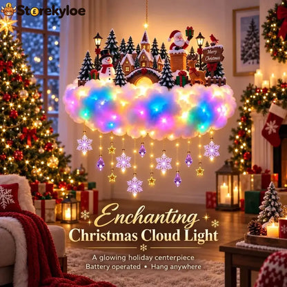 Magical Christmas Glow Cloud Wall Hanging