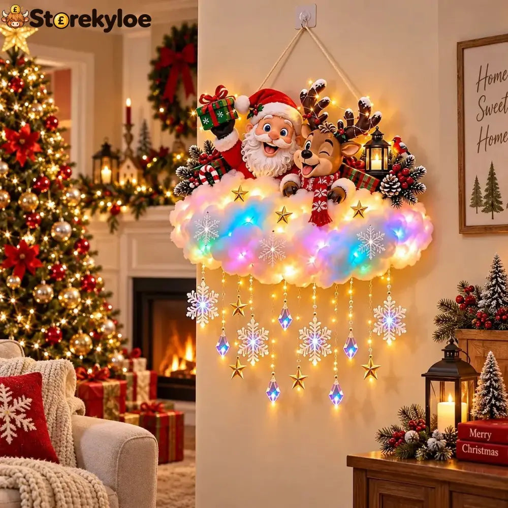Magical Christmas Glow Cloud Wall Hanging