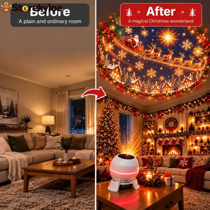 🎄 Magical Christmas Projection Night Light – Transform Any Room Into A Holiday Wonderland🔥