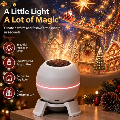 🎄 Magical Christmas Projection Night Light – Transform Any Room Into A Holiday Wonderland🔥