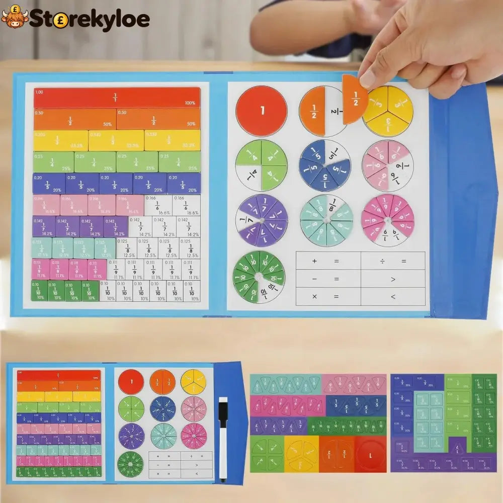 🧠Magnet Montessori Fraction Puzzle✨