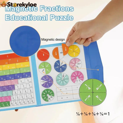🧠Magnet Montessori Fraction Puzzle✨