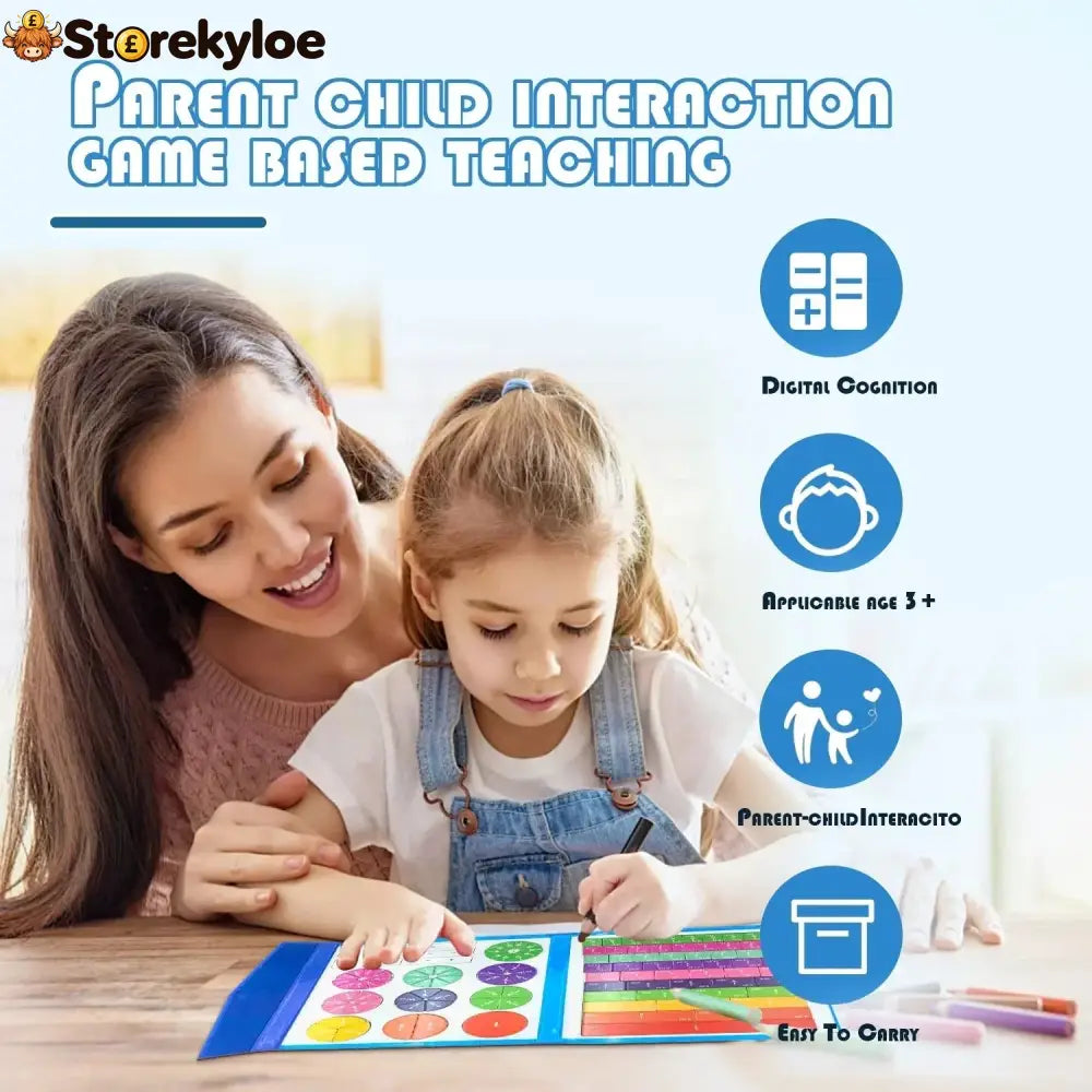 🧠Magnet Montessori Fraction Puzzle✨