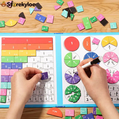 🧠Magnet Montessori Fraction Puzzle✨