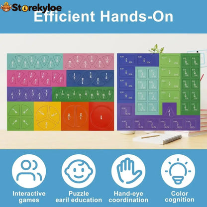 🧠Magnet Montessori Fraction Puzzle✨