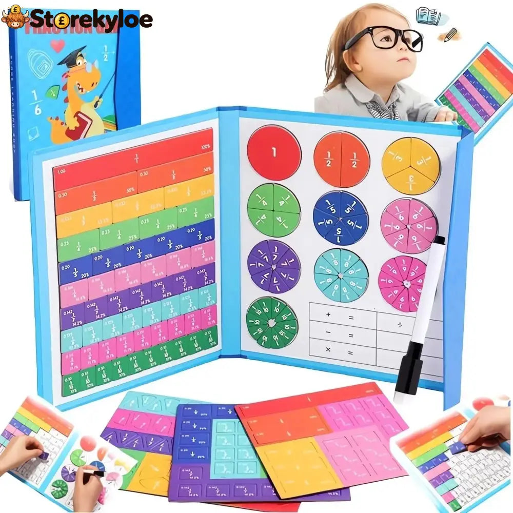 🧠Magnet Montessori Fraction Puzzle✨