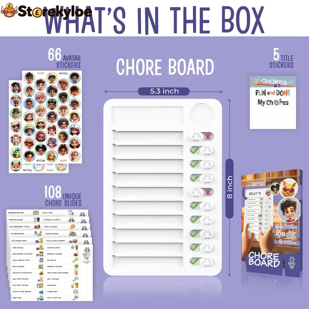 Magnetic Kids Daily Routine & Chore Chart – Visual Task Board with 120 Activity Cards Stickers & Icons