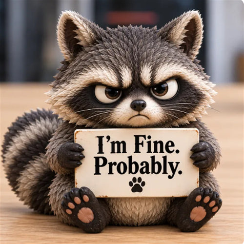 🐾🤨Sassy Animal Table Decor Funny Little Friends with Attitude