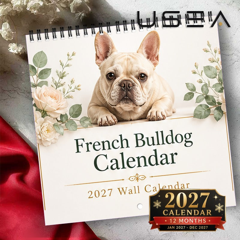 🐾 A Year of Frenchie Charm – 2027 French Bulldog Wall Calendar