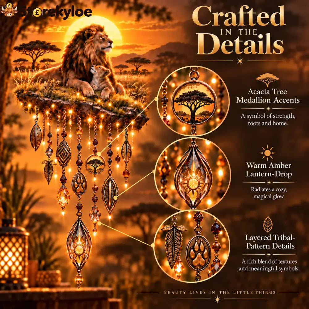 Majestic Savannah Family Glow™ – Lion & Cub Illuminated Wall Decor