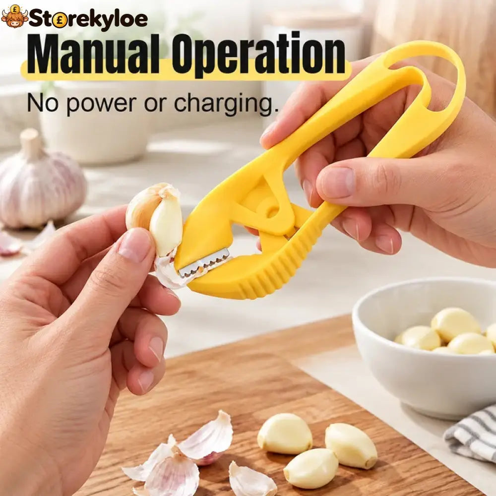 Manual Garlic Peeler With Serrated Jaws - 1 PC