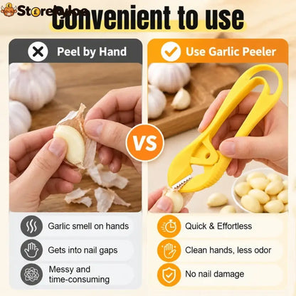 Manual Garlic Peeler With Serrated Jaws - 1 PC